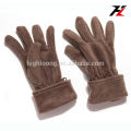 Gants en polaire marron simple à bas prix